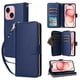 thumbnail image 5 of Funda Cartera con Cremallera y Correa para iPhone 15 Soporte y Tarjetero Azul, 5 of 6