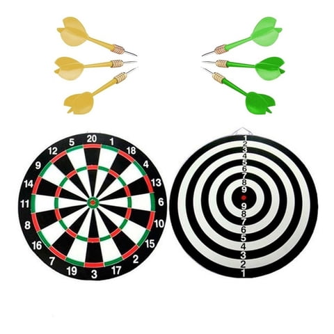 Inaltum Fitness - Set Tablero De Dardos Y Tiro Al Blanco 40Cm + 6 Dardos