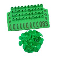 Magideal - 100 Piezas Para Marcas De Animales De Granja, Cabras, Identificación De Animales Con El Número 001-100, Letreros, Letreros Para Animales Para El Zooló Verde