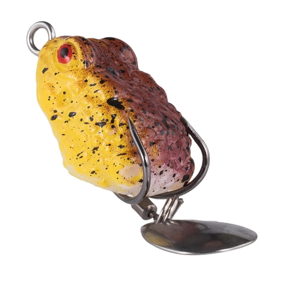 Frog Lure Bass Bait Metal Sequin Swimbait Flotador En Agua Señuelo Para Agua Dulce Estilo E