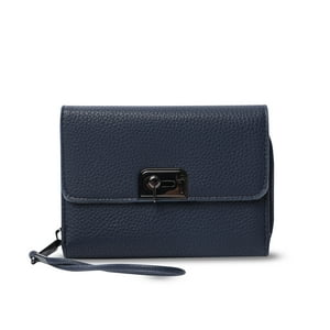 Billetera Totto Mujer Smooth Cri Con Rfid Blocker Azul