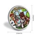 thumbnail image 2 of Amigos animales-Theme Round Button Badge: Premium Metal Construction, Ideal for High-End Events 2.8 cm, 2 of 6