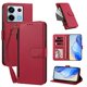 thumbnail image 2 of Funda con Billetera para [Xiaomi Redmi Note 13 Pro 5G] con Bolsillo Zipper y Tarjetero Rojo, 2 of 6