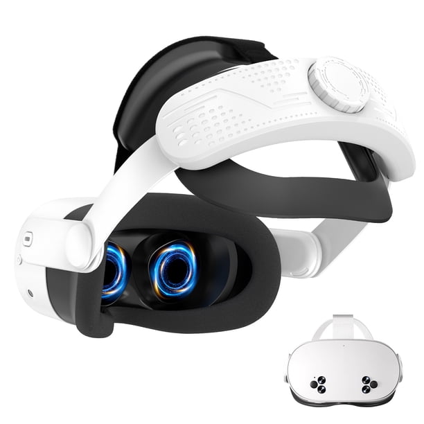 Correa de Cabeza Comfort para Quest 3S - Reemplazo de Correa Elite Ajustable y Ligera con Almohadilla de Espuma PU para Mayor Soporte Accesorios de VR