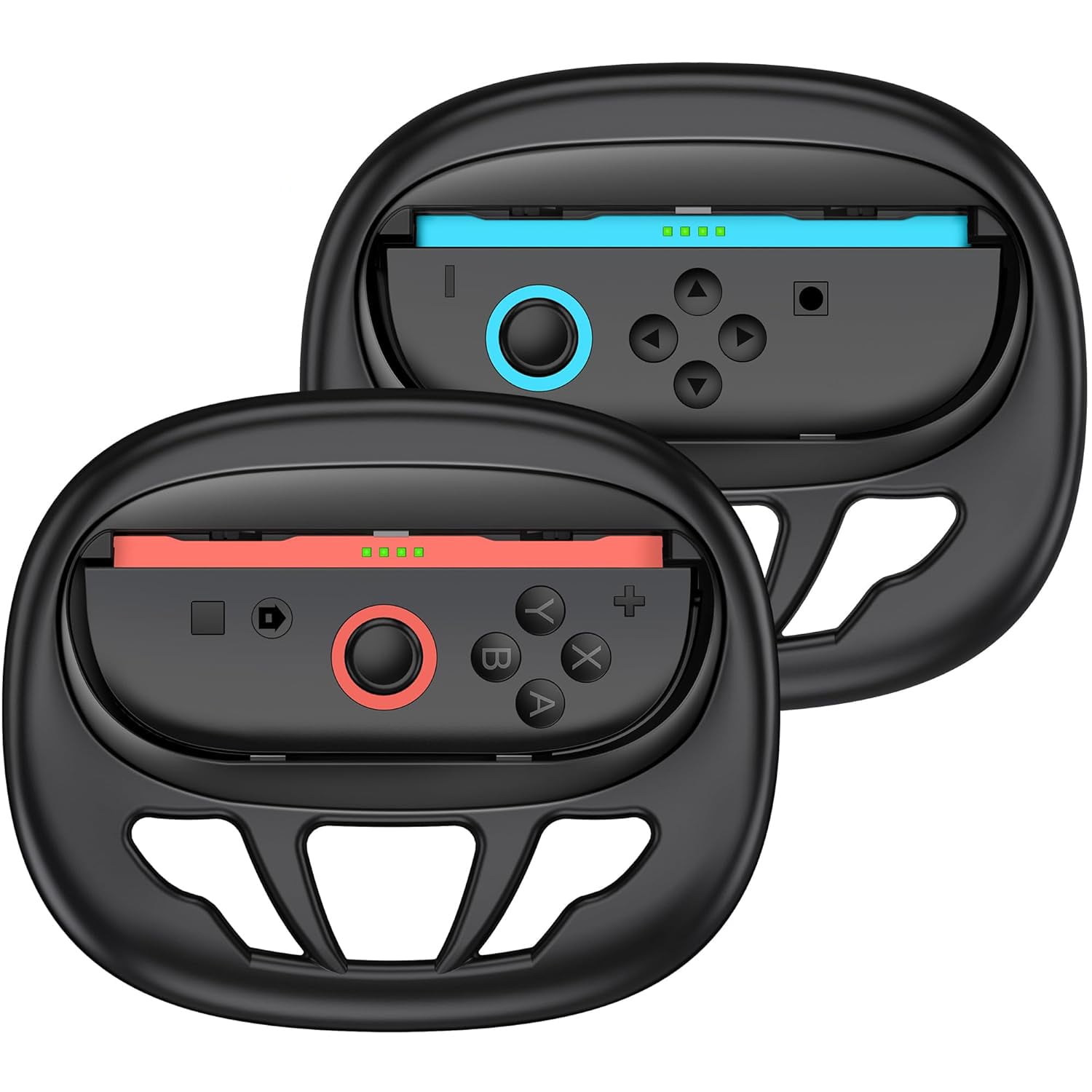 Genérico - Volantes Compatibles Con Nintendo Switch2 Joy-cons, Paquete De 2 Volantes De Carreras Para Mario Kart 8 Deluxe, Botones Sl/sr Más Grandes, Accesorios De Juego Para Uso Familiar