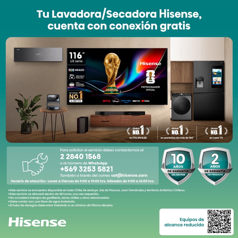 Hisense WD1I1041BW 10/6 kg Blanco, foto 18