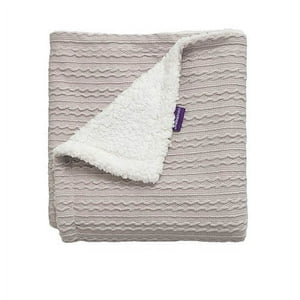 Clevamama - Frazada Sherpa Color Gris