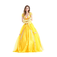 Genérico - Disfraz Vestido Bella Y La Bestia Adulto