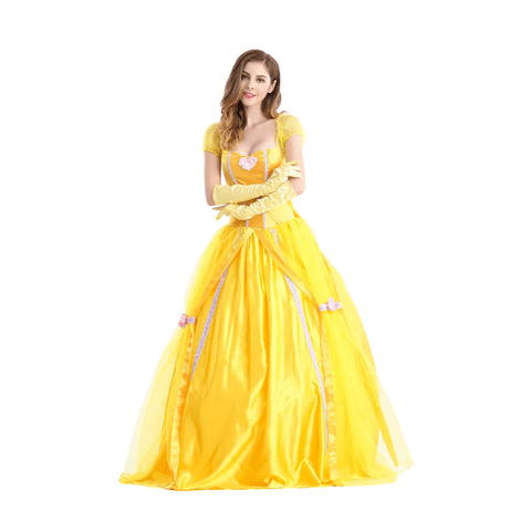 Genérico - Disfraz Vestido Bella Y La Bestia Adulto