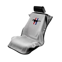 Seat Armour - Protector De Asiento De Coche, Toalla, Armadura De Asiento Para Mustang Pony, Gris