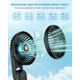 thumbnail image 3 of Ventilador portátil EasyAcc 2024 recargable de 5 velocidades y 18 horas de refrigeración, 3 of 3