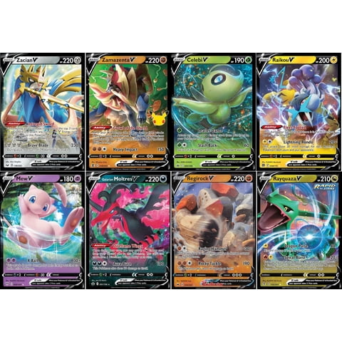 Juego De Cartas Coleccionables Pokémon 5 Cartas V Legendario Y Mítico
