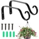thumbnail image 1 of 2 ganchos para plantas, ganchos de techo para colgar plantas, ganchos de pared de hierro, soporte de metal para colgar plantas en interiores y exteriores, linternas colgantes, comederos para pájaros,, 1 of 7