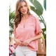 thumbnail image 5 of Top Liso de Manga Corta con Cuello con Muesca y Volantes, 5 of 7