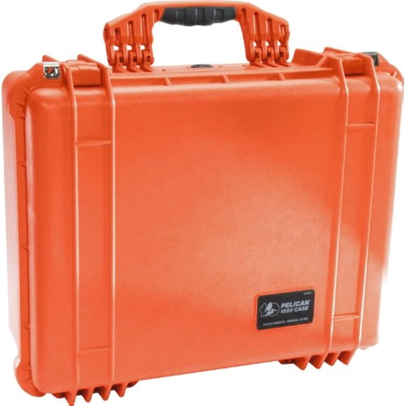Estuche EMS Pelican 1550 con organizador y divisores - Naranja