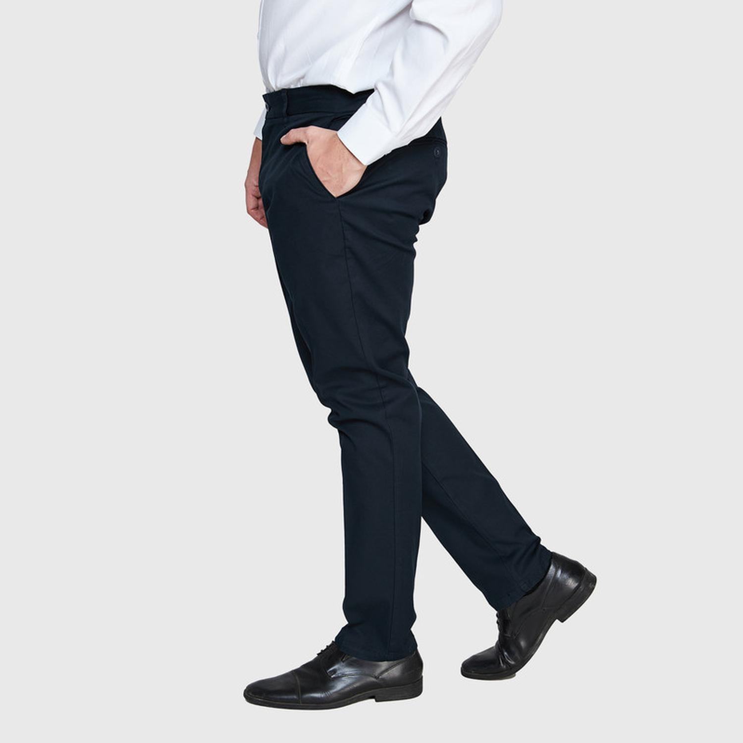 Jayson - Pantalón Spandex Hombre Frente Plano Azul Marino 50