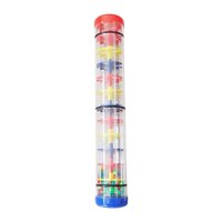 Magideal - Rainmaker Toy - Sonajero Para Bebé Con Forma De Gota De Lluvia Con Cuentas, Palo De Lluvia Con Sonido De Lluvia Para El Desarrollo, Para Niños, Bebés 30Cm
