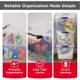 thumbnail image 3 of Contenedor plástico apilable Rubbermaid de 32 qt transparente, 3 of 3