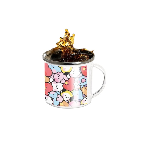 Taza Enlozada BTS - BT21 Ideal para Fans