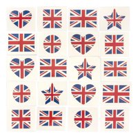 Bothyi - 60 Piezas Pegatinas De Bandera Tatuajes Temporales Calcomanías Impermeables Para Decoraciones