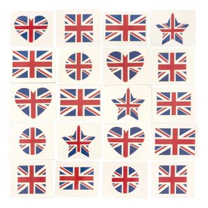 Bothyi - 60 Piezas Pegatinas De Bandera Tatuajes Temporales Calcomanías Impermeables Para Decoraciones