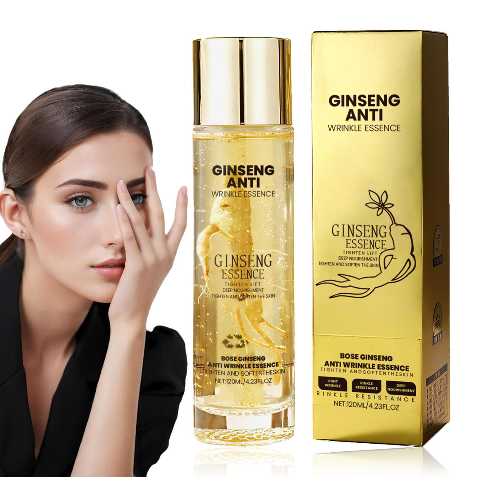 Genérico - Serum Essence Ginseng Antiarrugas Hidratante 120 Ml Para Toda La Piel