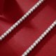 thumbnail image 3 of 3-5mm Moissanite Tennis Necklace para Hombre Mujeres Color D VVS1 Cadena de Collar de Diamante Cadena de Collar de Moissanita de Plata Esterlina con Certificado GRA, 3 of 8