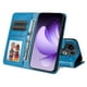 thumbnail image 4 of Funda tipo cartera FOXDOCK para OPPO Reno 14 Pro 5G , diseño girasol en relieve, cuero PU, cierre magnético, soporte y tarjetero, 4 of 5