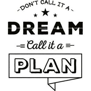 Rienda Libre Graphics - Decomural Call It A Plan Inspirational Ws-46204