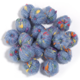 thumbnail image 1 of suxuMhao Bolas de Pompones Esponjosas Peludas Coloridas con Puntos Bola de Hilo Accesorios de Bricolaje Accesorios para el Cabello de Bricolaje Pompones para Manualidades Gris Azul 0.63x0.51, 1 of 3