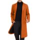 thumbnail image 1 of INSPIRE CHIC Abrigos para Hombre Solapa de un Solo Pecho Manga Larga Abertura Trasera Abrigo Exterior S Marrón, 1 of 7