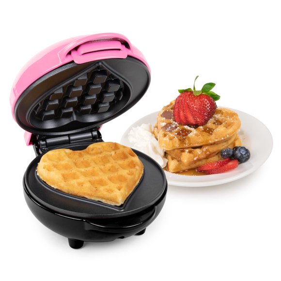 Waflera MyMini Corazón 700 W Antiadherente Rosada 5 in