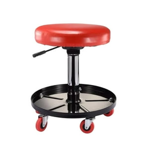 Alday - Piso Giratorio Rojo Con Ruedas - Soporte Rotatorio Para Talleres Y Hogar