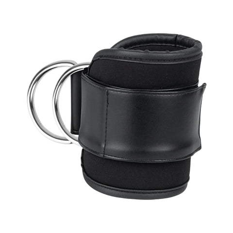 Magideal - Correa De Tobillo Para Máquina De Cable, Equipo De Correa De Tobillo Para Pierna, Extensión De Pierna, Manguito De Tobillo Ajustable Para Ejercicios D Negro