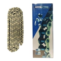 Genérico - Cadena Para Moto Reforzada 520 X 120 Dorada C/ Seguro