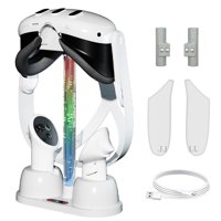 Estación De Carga Aaronmei Compatible Con Meta Quest 3 Blanco