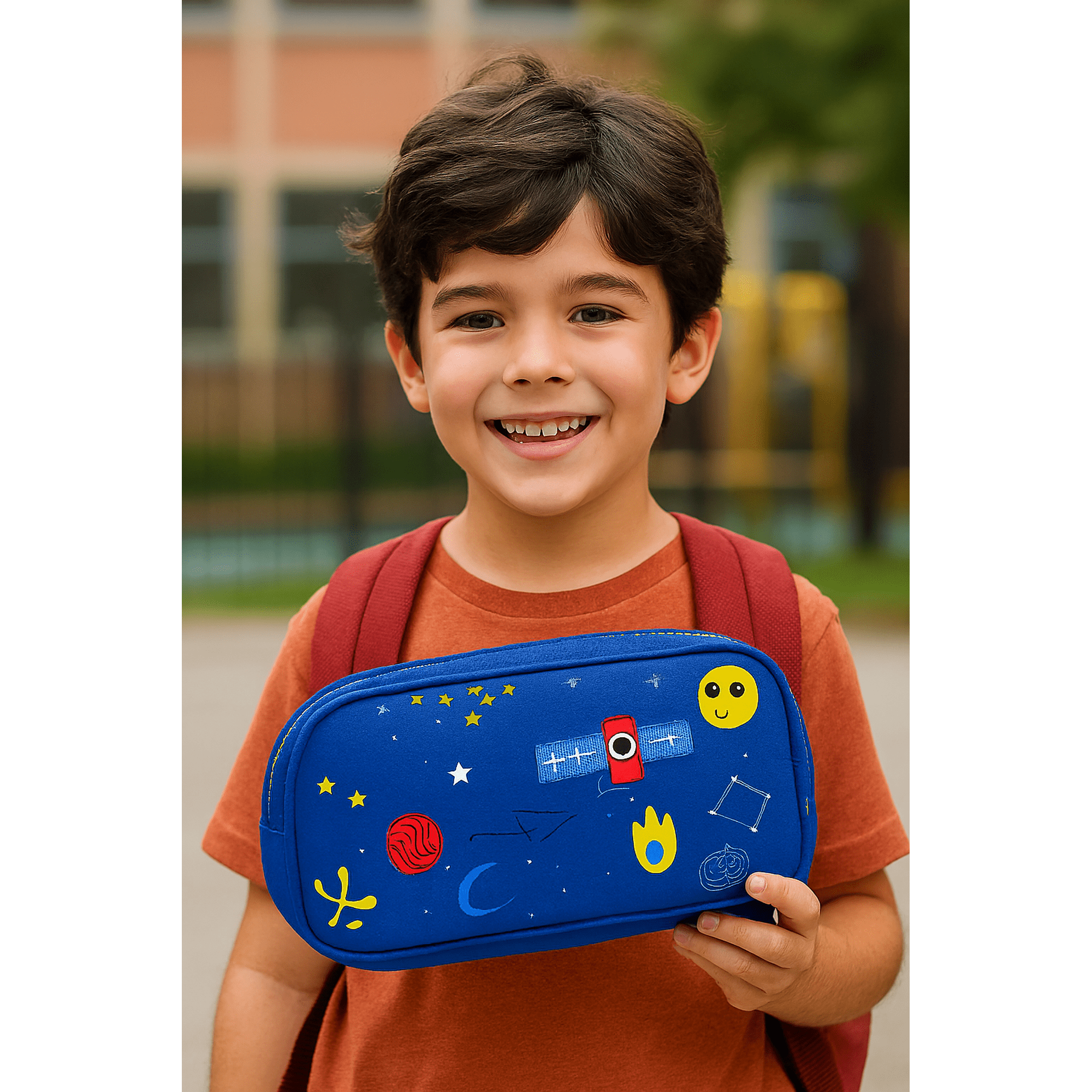 Estuche 4lu / Espacial Escolar Multiuso Totto, Durable Y Práctico Cartuchera Pequeño