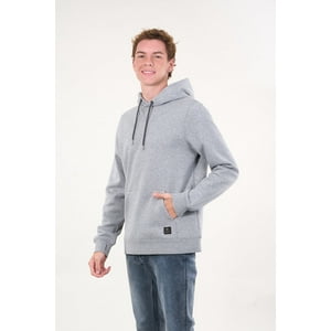 Polemic - Poleron Franela Classic Canguro Gris Claro Wi7398