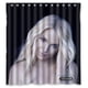 thumbnail image 1 of Cortina de ducha de Britney Spears con fondo negro, juego de cortinas de baño con ganchos, tamaño 66 x 72 pulgadas, 1 of 3