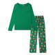 thumbnail image 2 of INSPIRE CHIC Pijamas de Navidad Santa Ropa de Casa Manga Larga Tops y Pantalones Conjunto de Pijamas Familiar ["Hombres"] L Verde, 2 of 4
