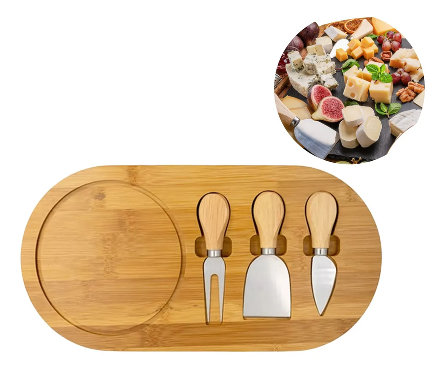 Genérico - Tabla De Quesos Tabla Aperitivo Tablas De Picoteo 36X18Cm.