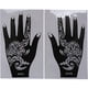 thumbnail image 3 of Kit de plantillas de tatuajes de henna para Navidad para mujeres y niñas, arte a mano, 3 of 6