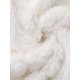 thumbnail image 5 of Conjunto de pijama de franela para mujeres, manga larga, botones, cuello en V, pantalones de forro polar esponjoso, ropa de descanso, XL, blanco, 5 of 6