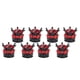 thumbnail image 2 of 8 Piezas Crown Bling Diamond Neumático / Tapones De Válvula De Vástago De Rueda Coche Camión Vehículo Rojo, 2 of 6