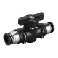 Magideal - Conectores De Aire, Conector Recto De Conexión Rápida, Conectores A Presión, Válvula De Bola, Conectores De Manguera De Aire, Válvula De Control De Fl Buc 6Mm