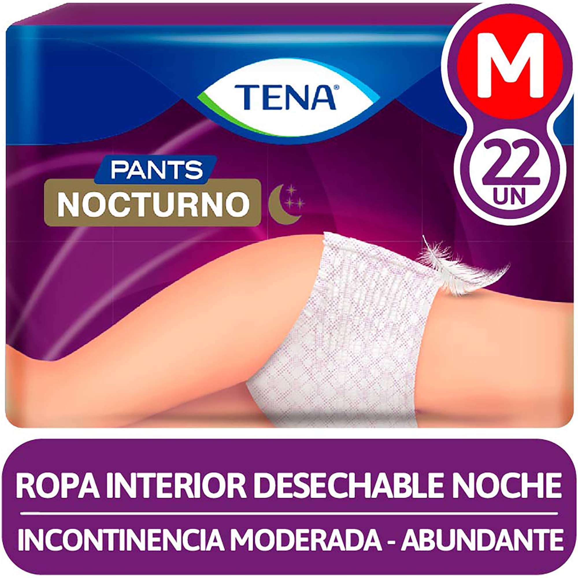 Ropa Interior Desechable Nocturno 22 Un Tena