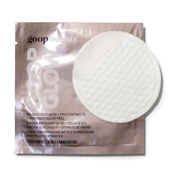 Pads exfoliantes goop Beauty con 15% de ácido glicólico para exfoliación nocturna