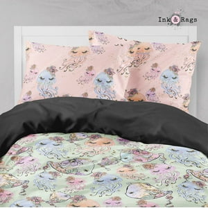 Milsleep - Colección De Ropa De Cama Kissy Fish And Jellyfish Big Kids