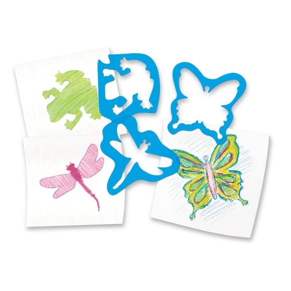 Set de plantillas Roylco Nature para niños con 10 diseños de 19 cm