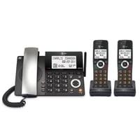 Teléfono Residencial At&T Dect 6.0 Con Cable/Inalámbrico Con 2 Auriculares Cl84218